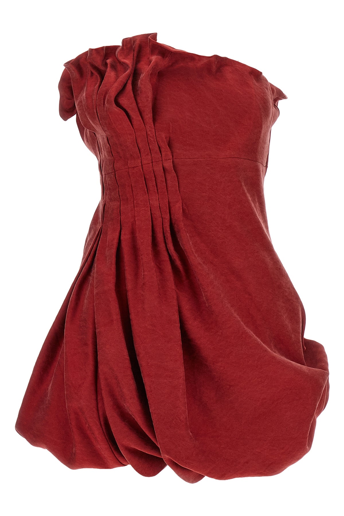 the short dress magda butrym in pure silk redefines the codes of contemporary ta