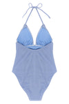 oxford tech fabric one-piece swimsuit