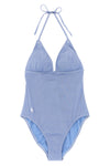 oxford tech fabric one-piece swimsuit