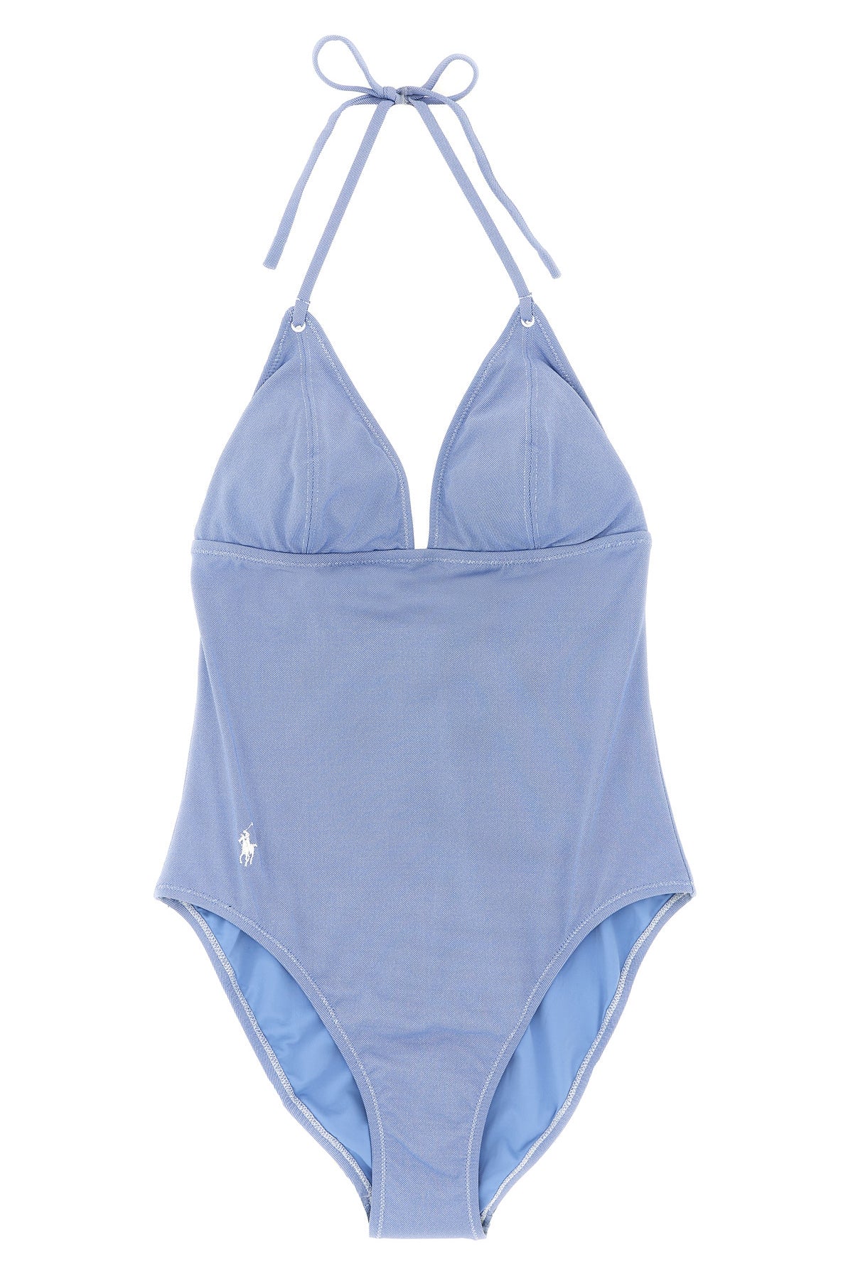 oxford tech fabric one-piece swimsuit