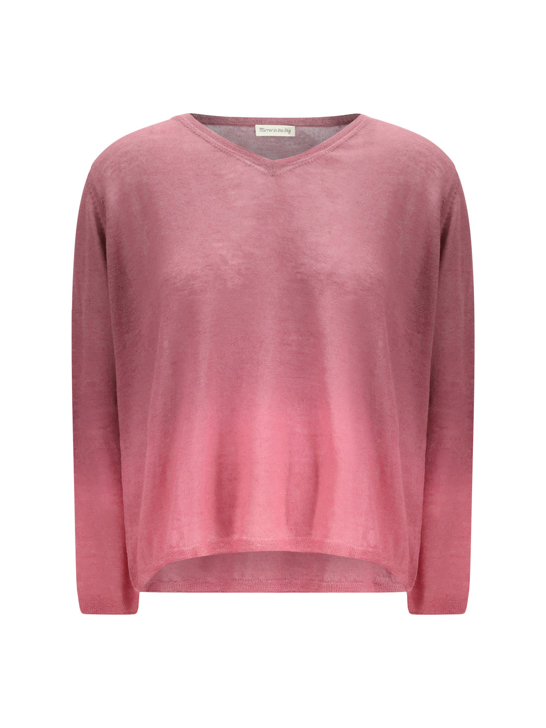 MIRROR IN THE SKY L fine cashmere v-neck sweater 