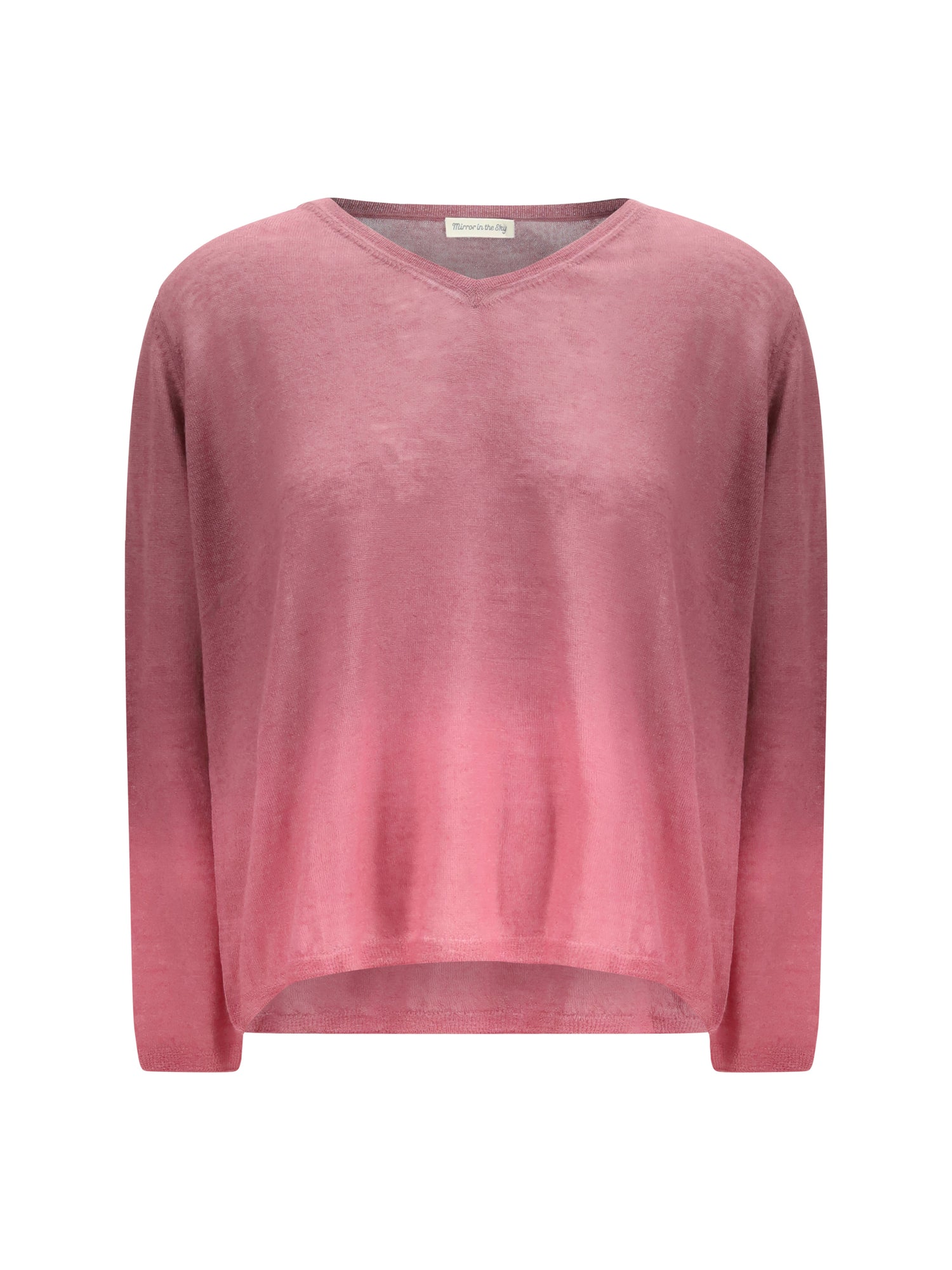 MIRROR IN THE SKY L fine cashmere v-neck sweater 