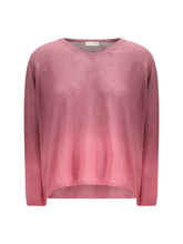 MIRROR IN THE SKY L fine cashmere v-neck sweater 