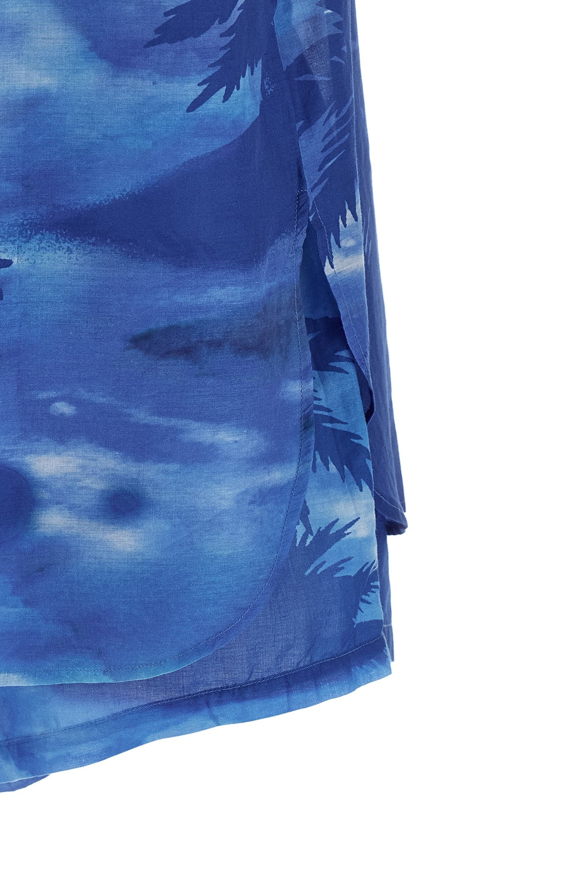 all over palme print light cotton suit