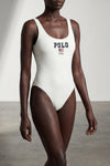one-piece swimsuit in technical fabric
