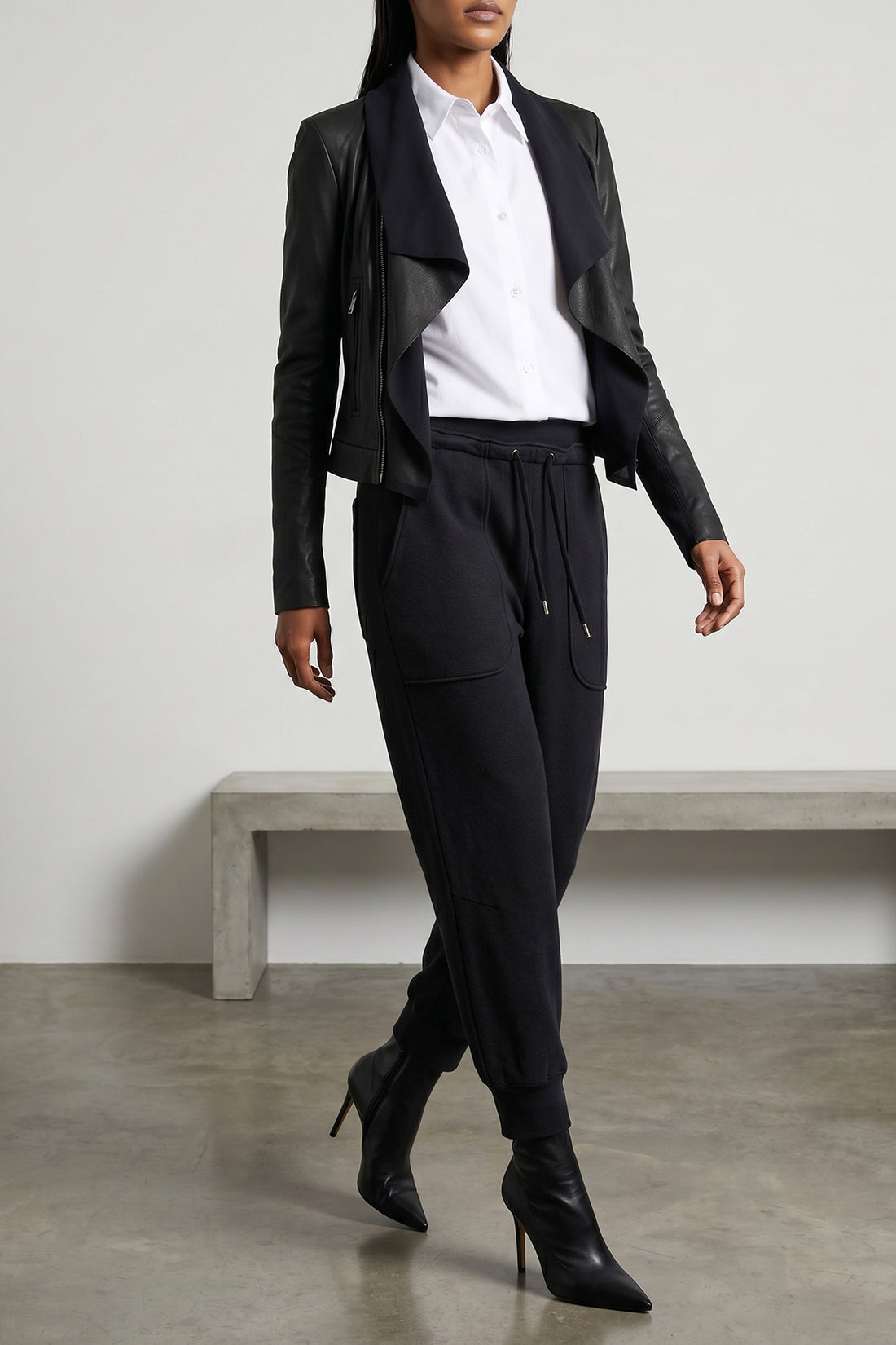 XACUS 40 heather semi-transparent light cotton shirt