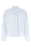 heather crop shirt in cotton poplin