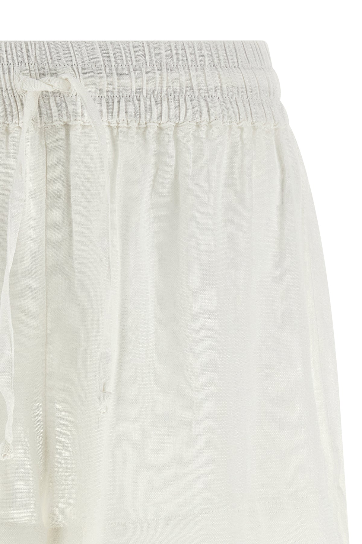 shorts in slightly transparent linen and cotton blend