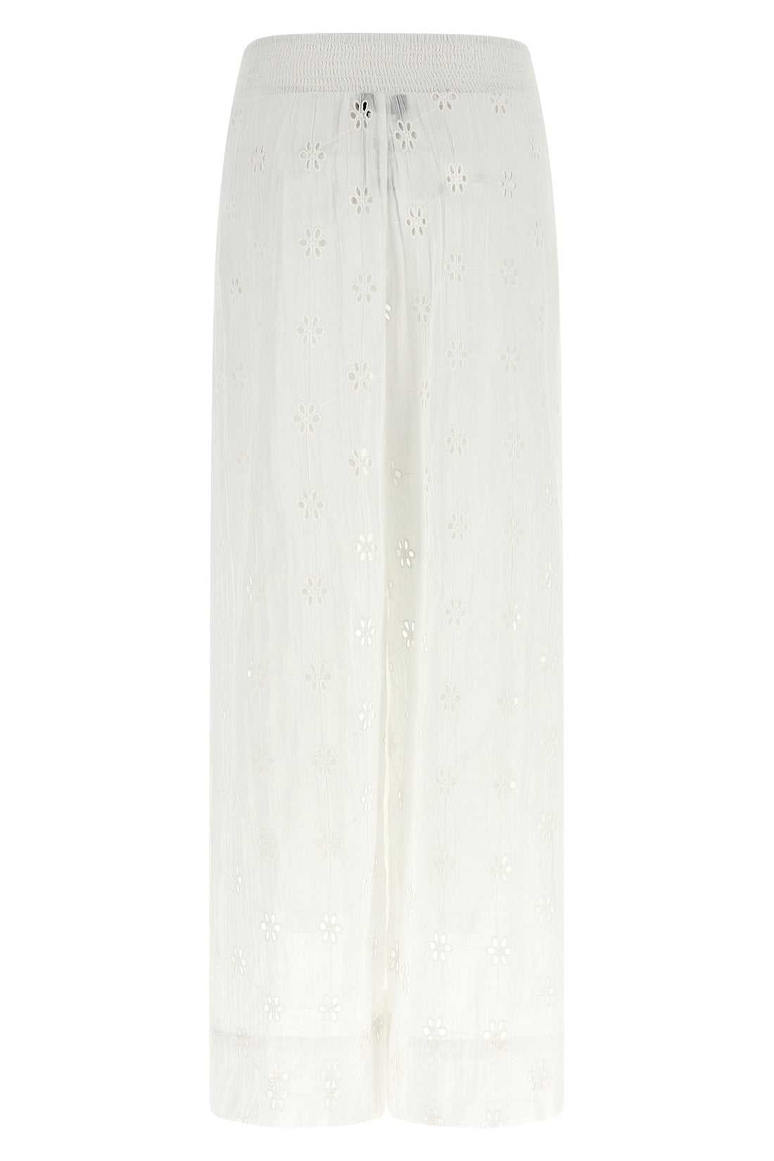 POLO RALPH LAUREN L wrap pants in embroidered and perforated cotton lace