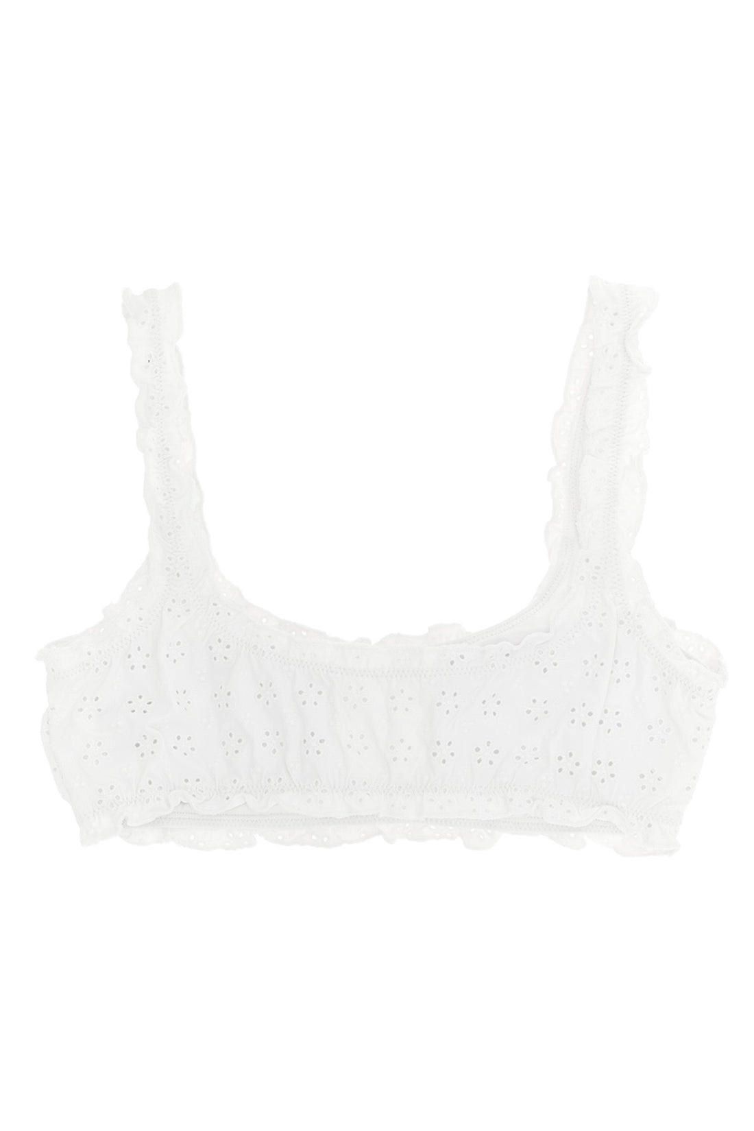POLO RALPH LAUREN M bikini top in technical fabric sangallo