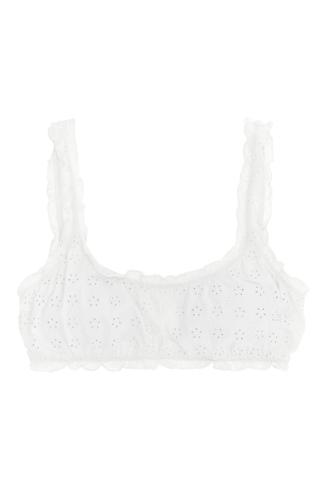 POLO RALPH LAUREN M bikini top in technical fabric sangallo