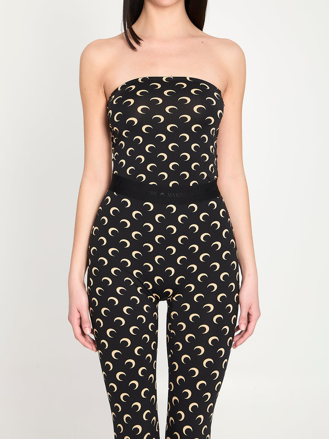 MARINE SERRE S moon jersey bustier top