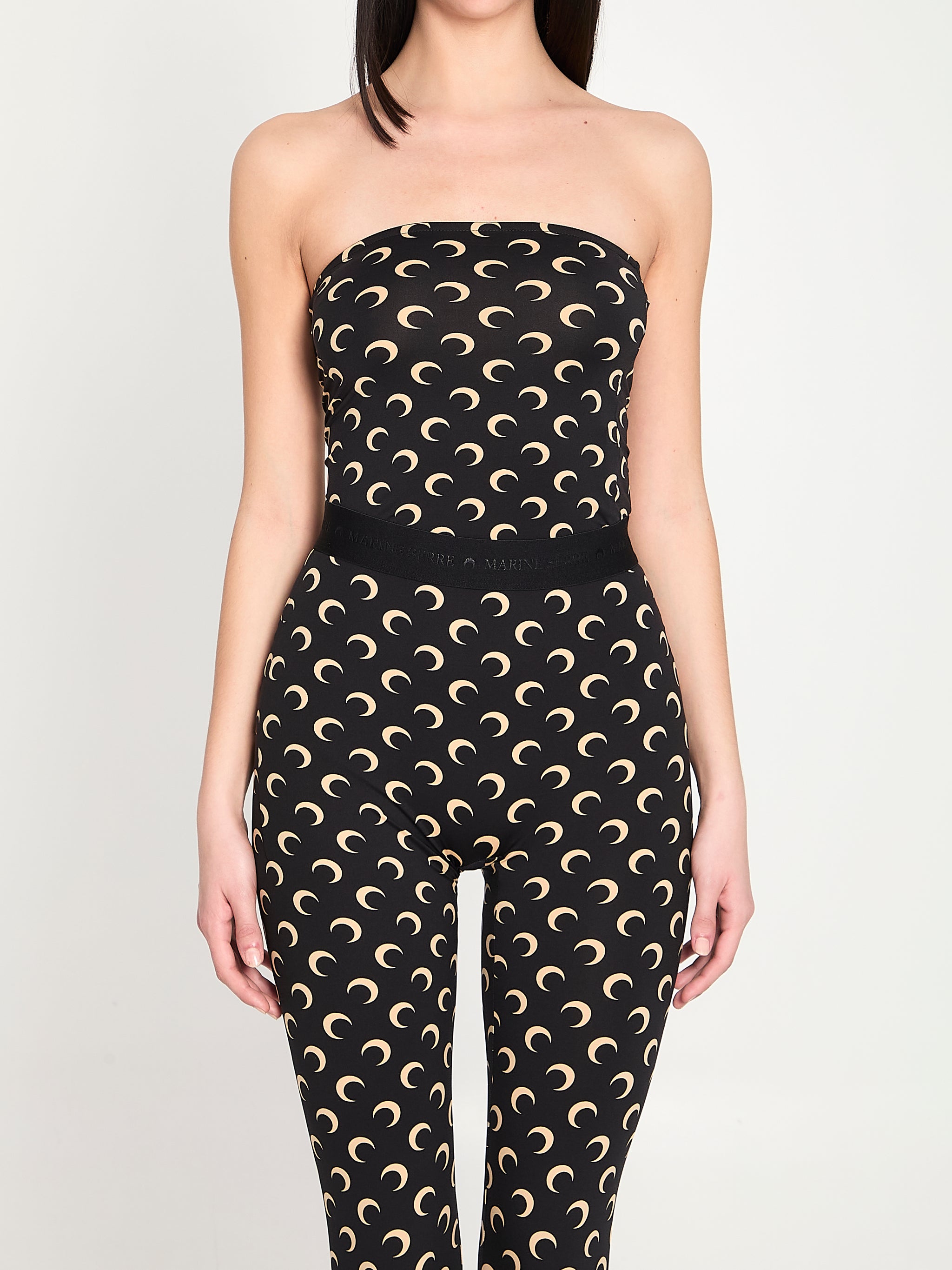 moon jersey bustier top