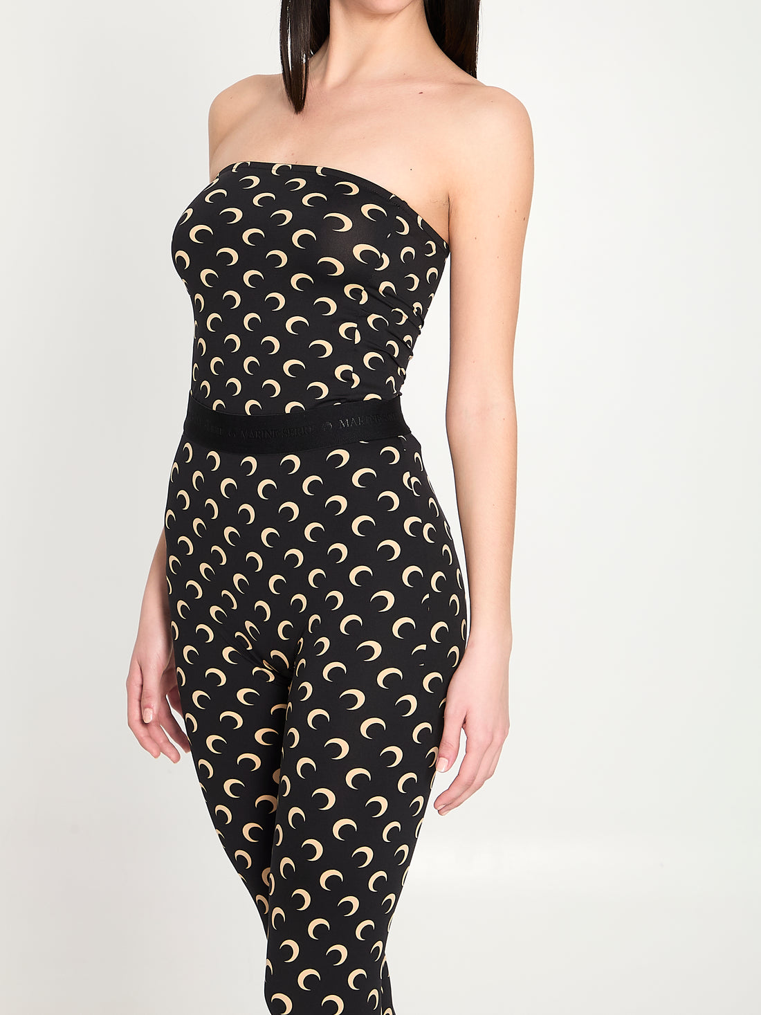 MARINE SERRE S moon jersey bustier top