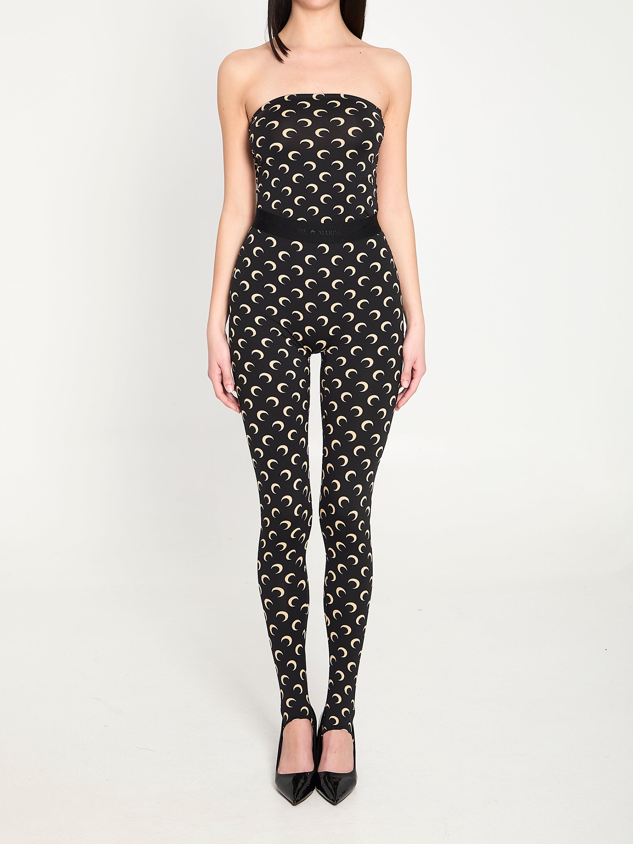 moon jersey bustier top