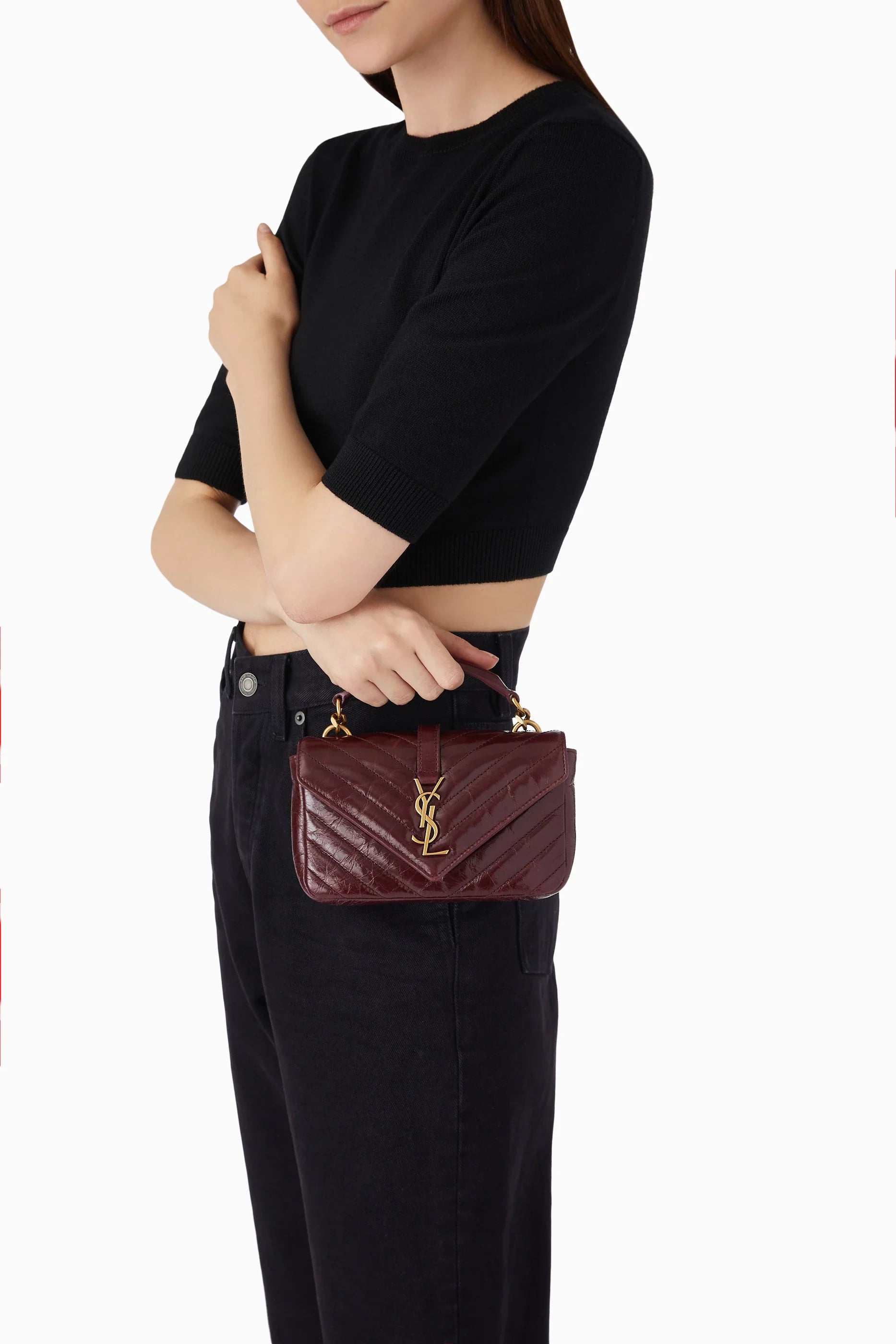 College Mini Leather Shoulder Bag