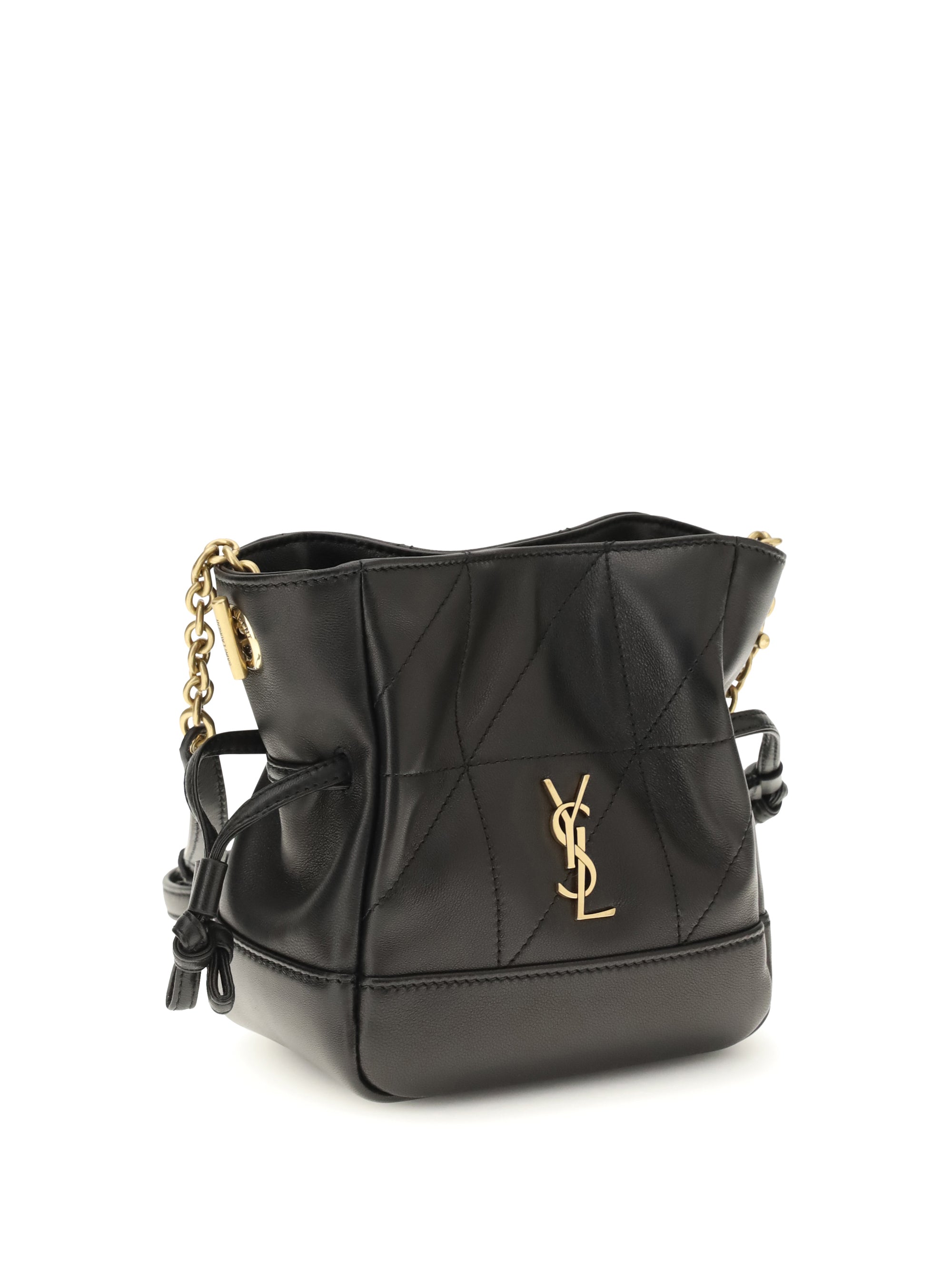 SAINT LAURENT OS jamie mini leather clutch bag