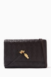 Andiamo Intrecciato Leather Pouch Bag