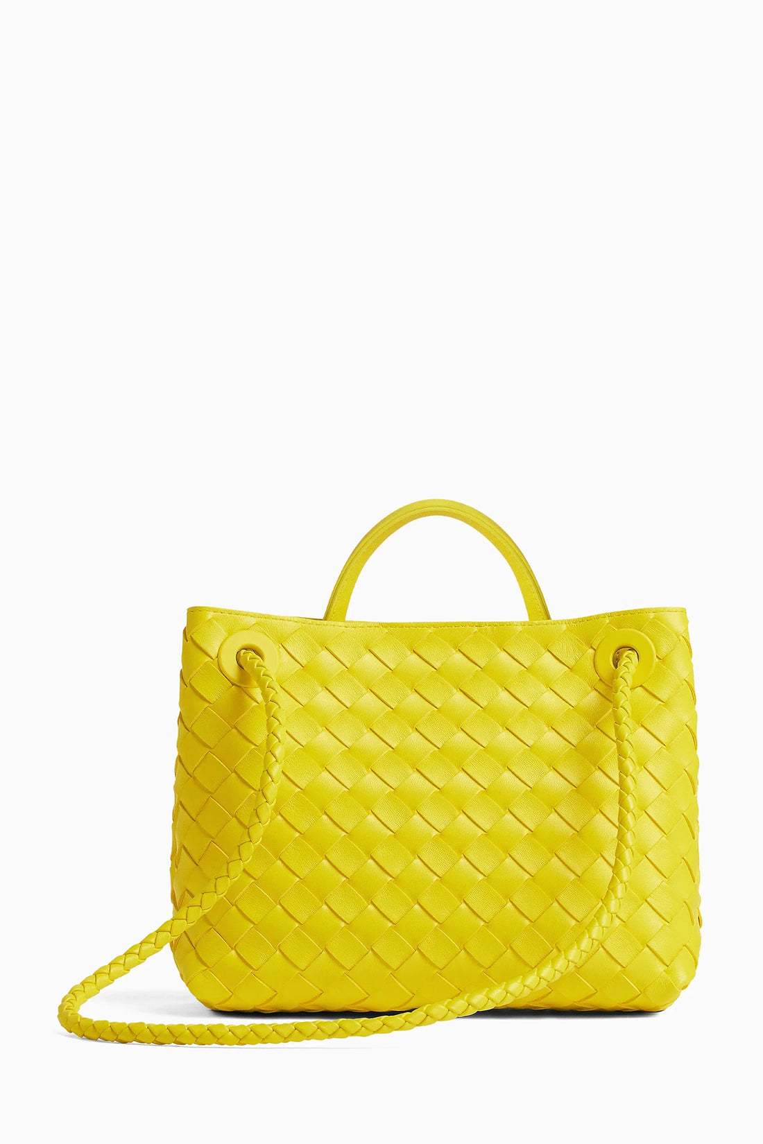 Andiamo Small Intrecciato Leather Tote