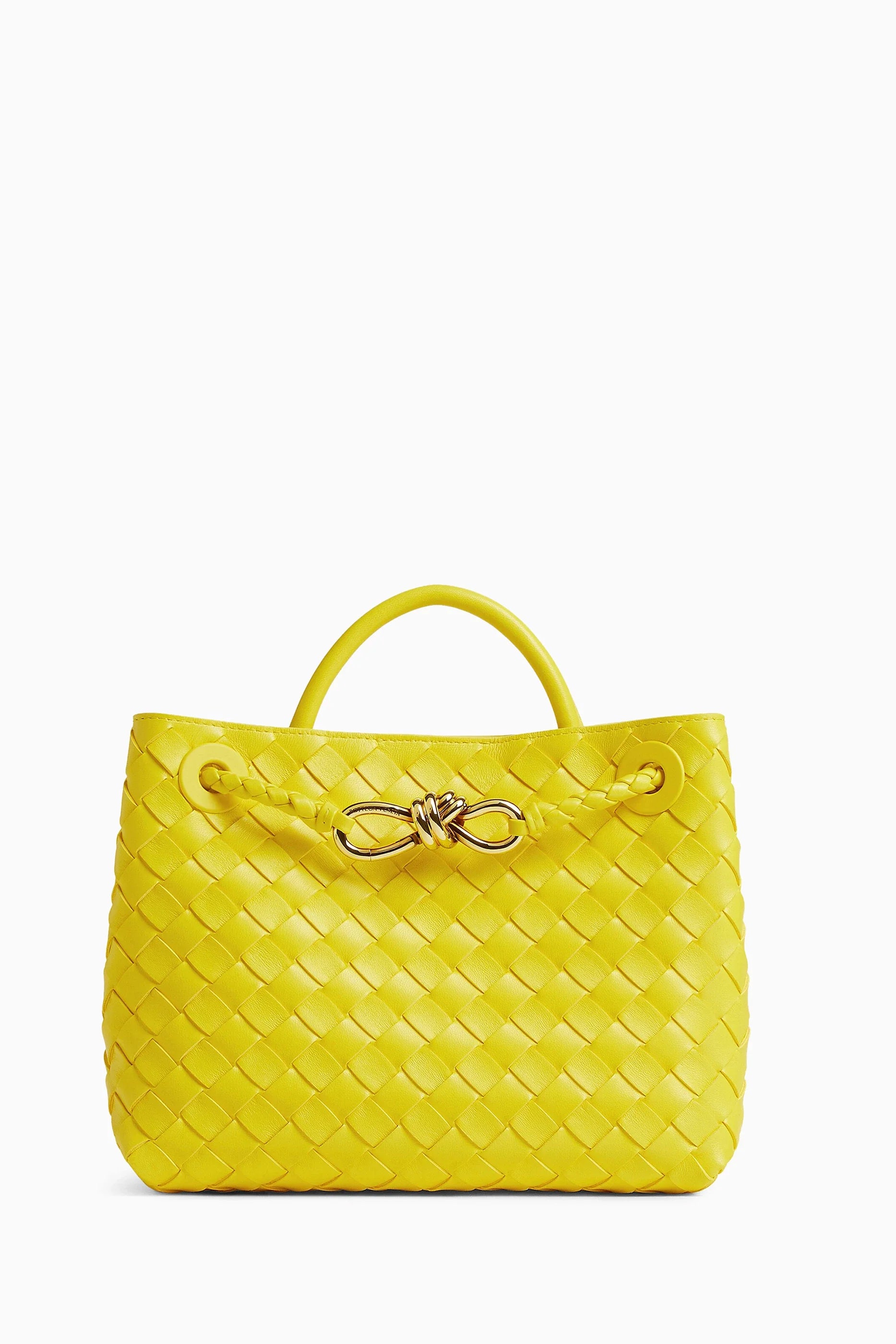 Andiamo Small Intrecciato Leather Tote