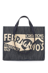 logo printed tote bag (m)