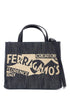 logo printed small tote bag