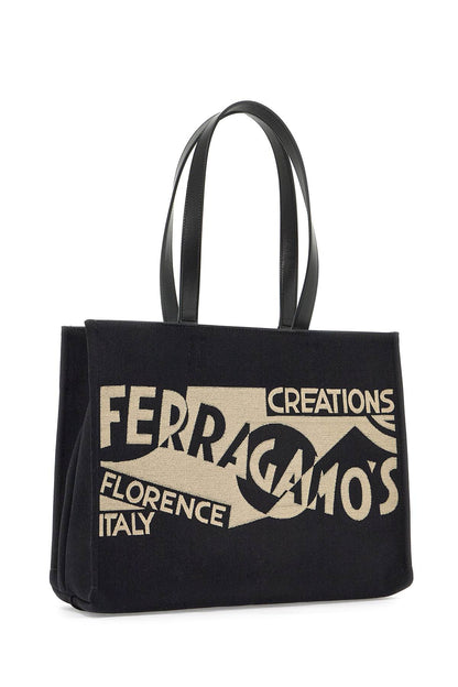 logo printed tote bag (m)