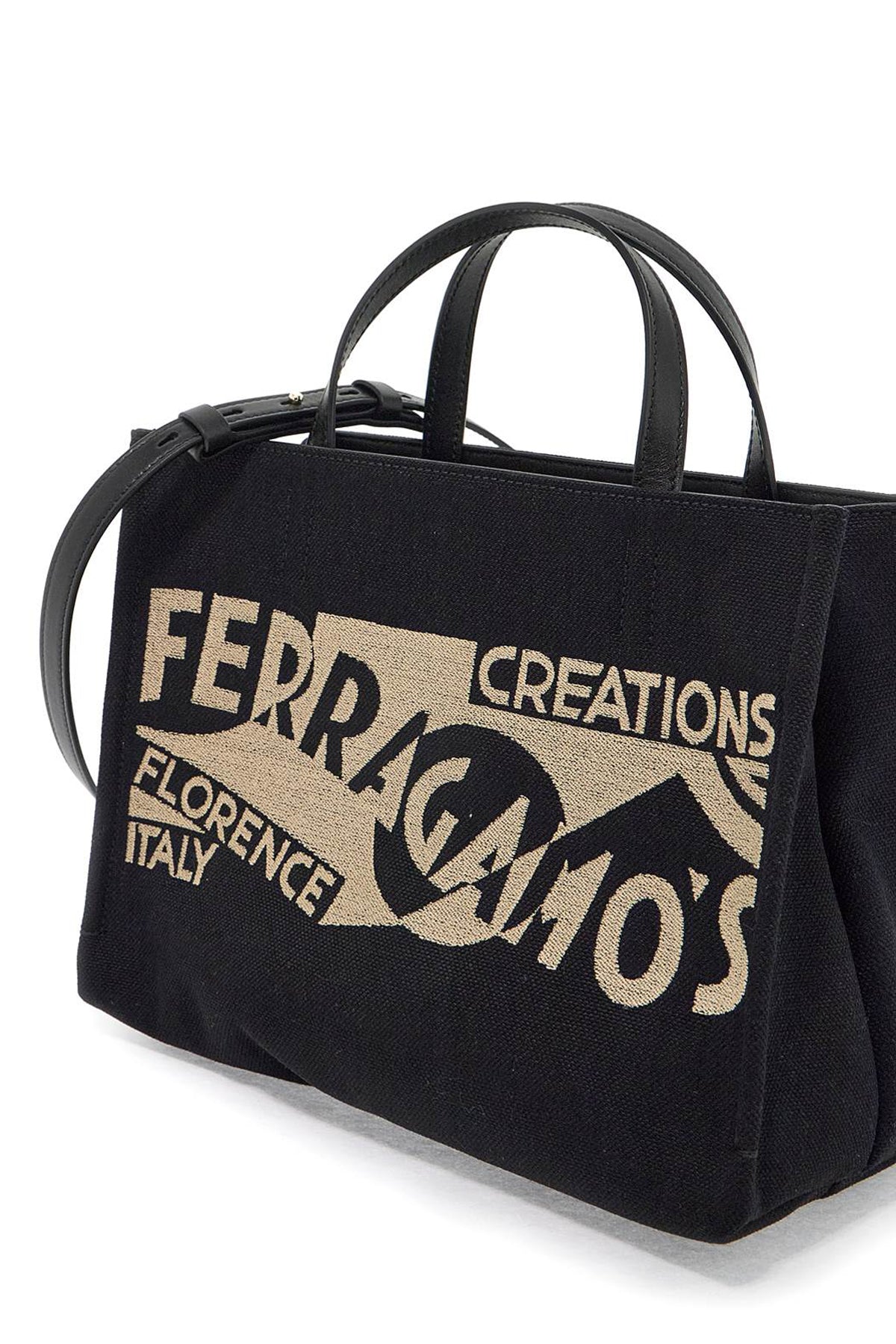 logo printed small tote bag