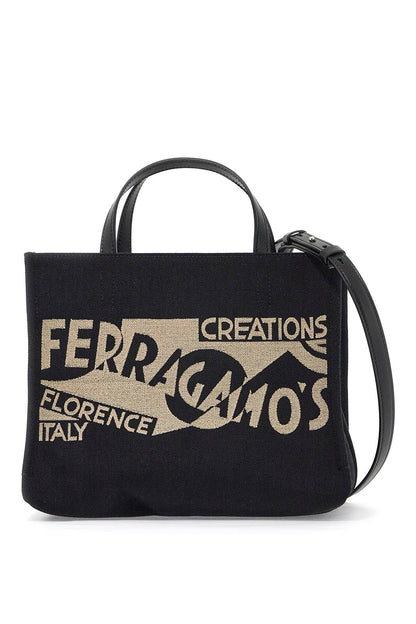 logo printed small tote bag