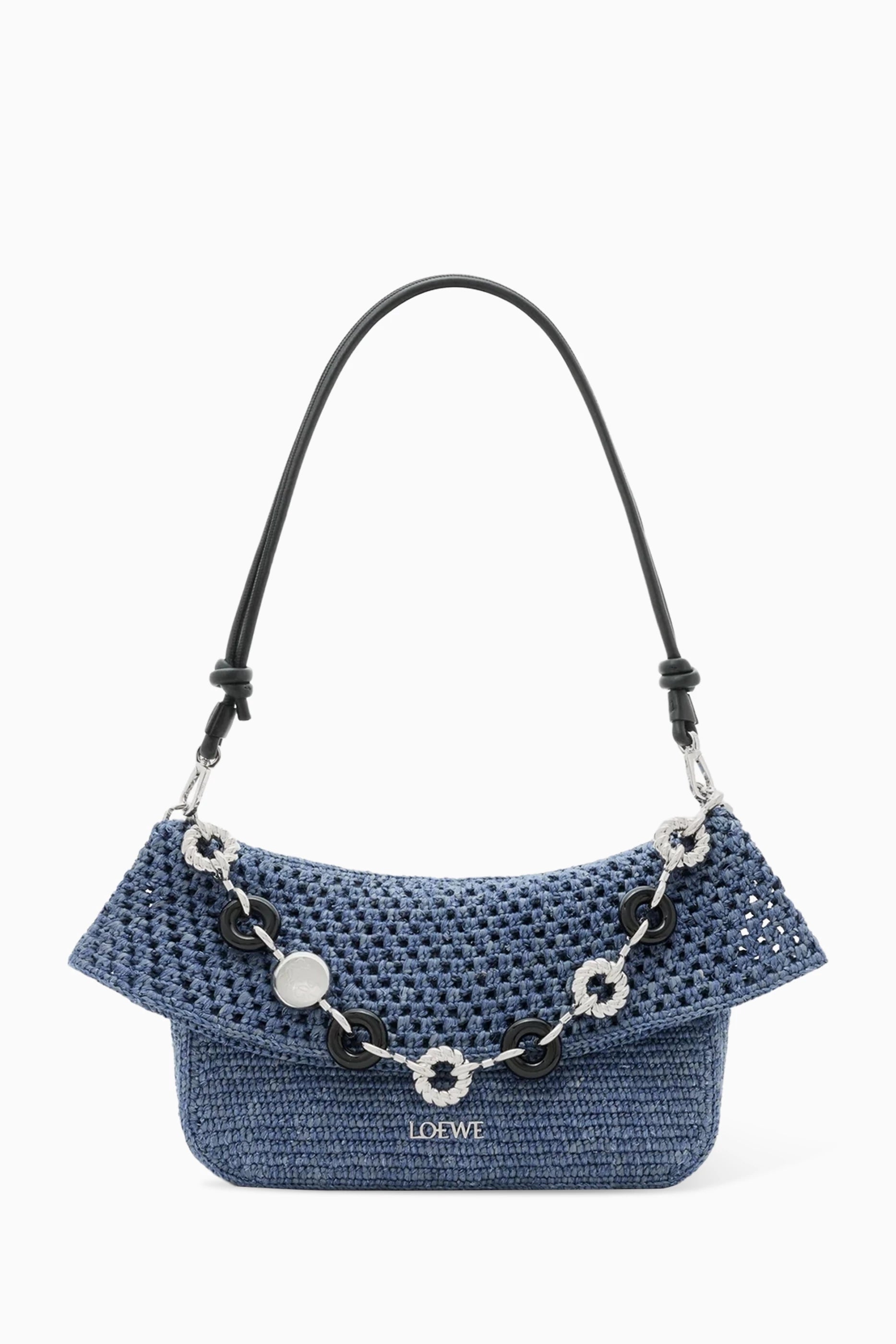 Medium Ola Crochet Raffia Bag