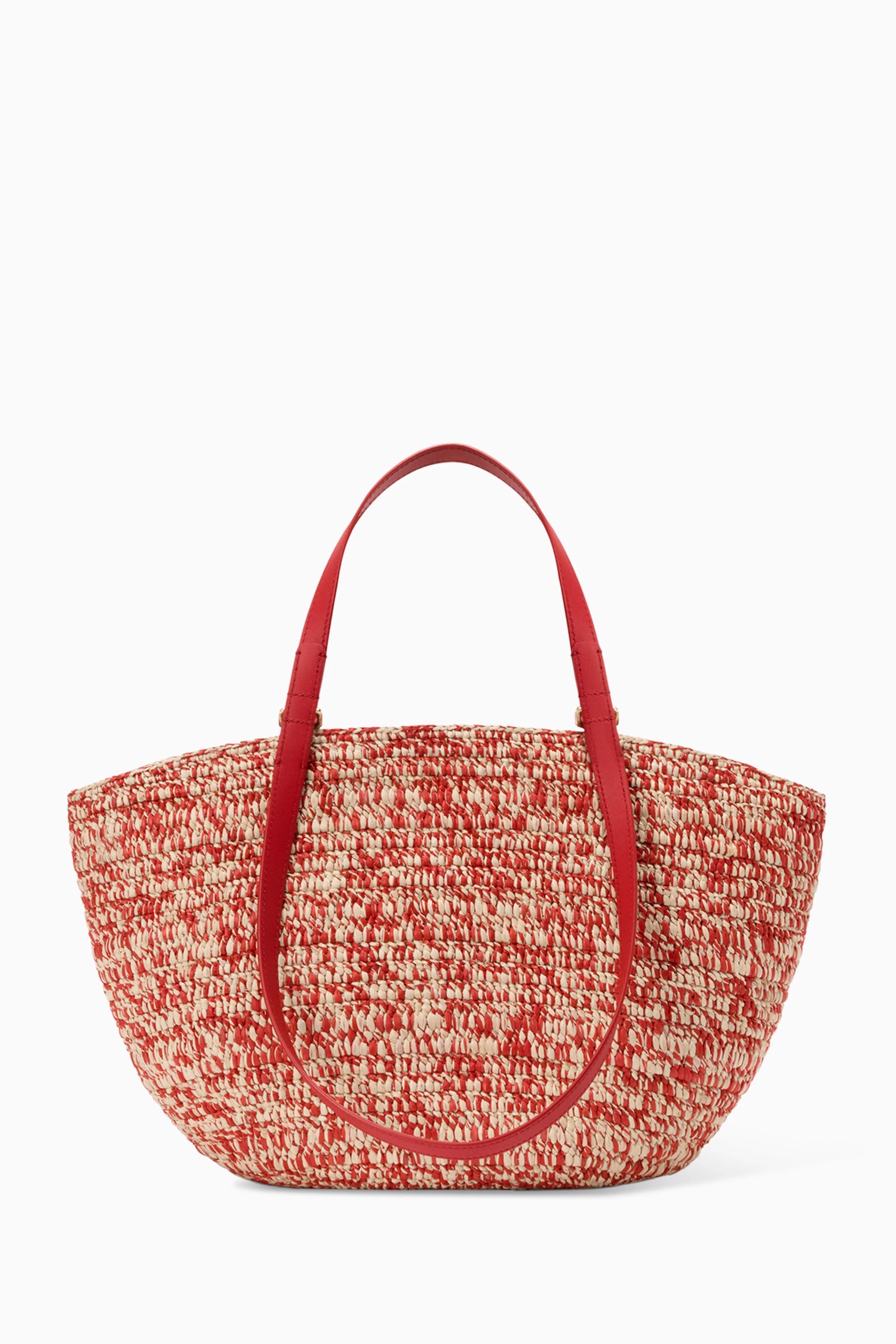 Medium Eclipse Raffia Basket Bag