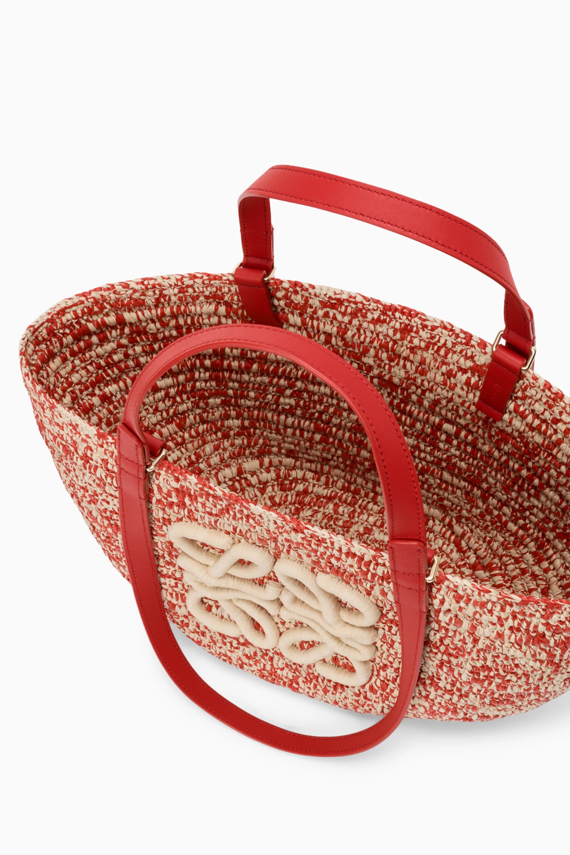 Medium Eclipse Raffia Basket Bag