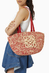 Medium Eclipse Raffia Basket Bag