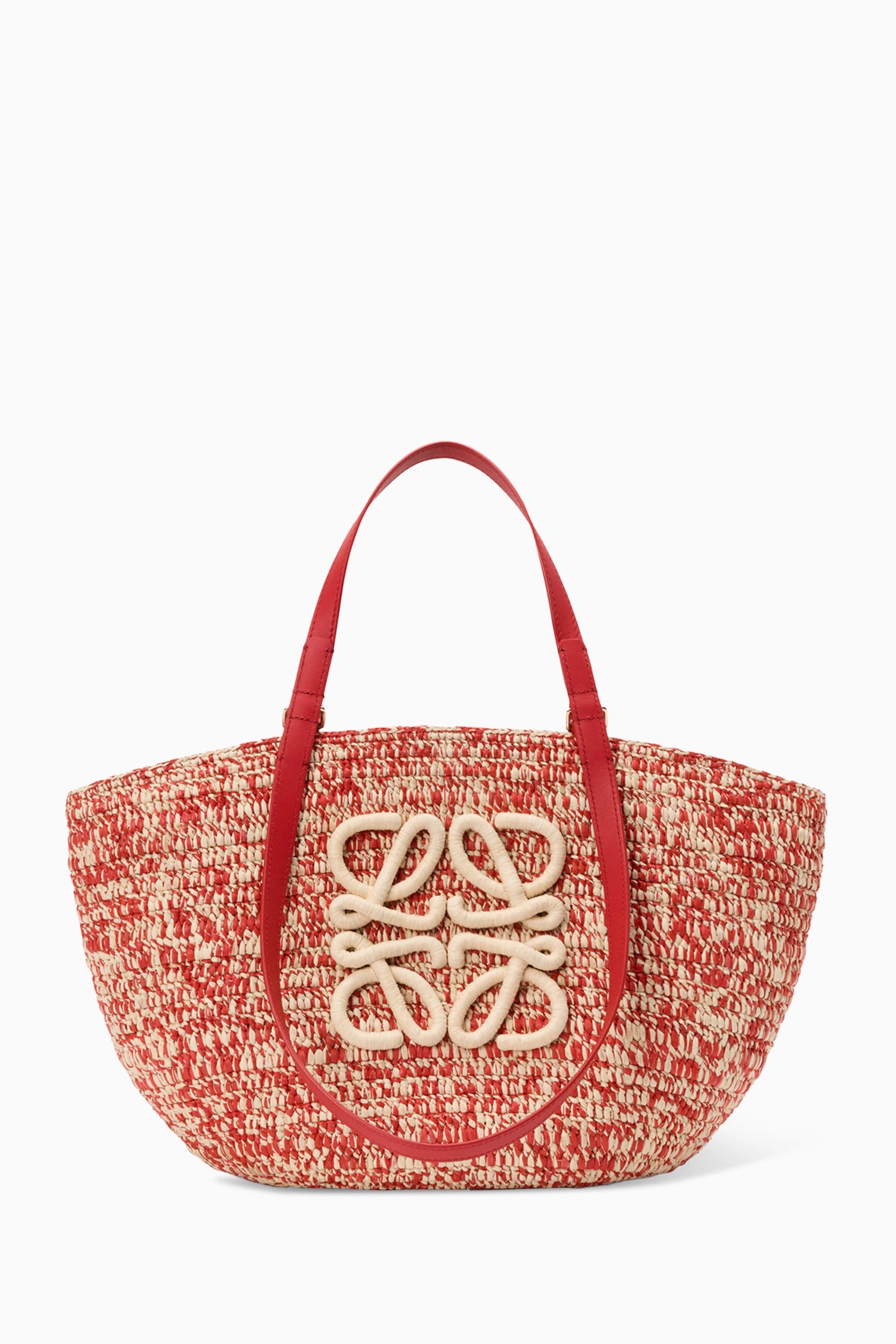 Medium Eclipse Raffia Basket Bag
