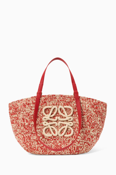 Medium Eclipse Raffia Basket Bag