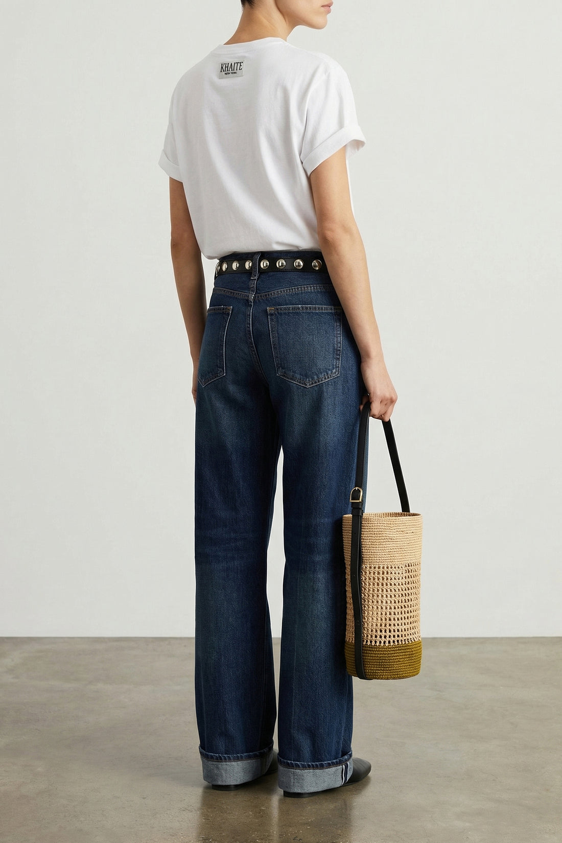 KHAITE L cotton crew neck t-shirt
