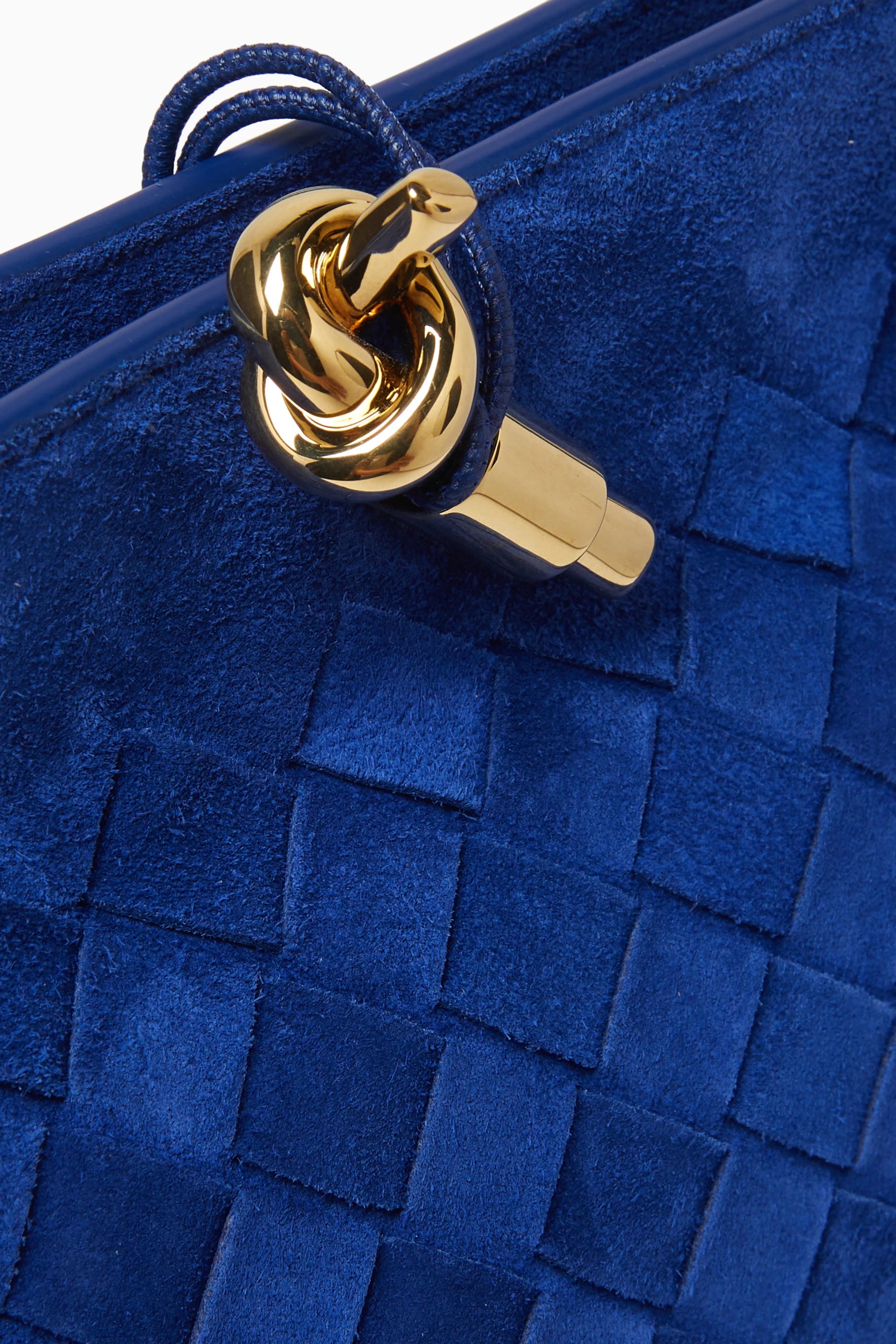 Andiamo Boat Intrecciato Suede Pouch