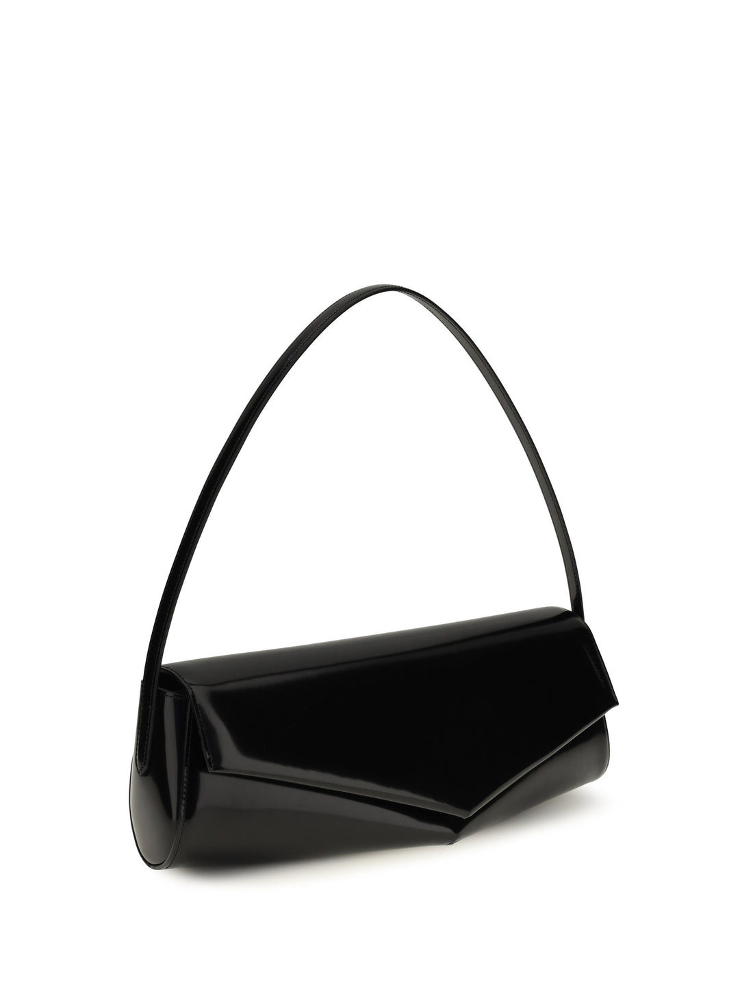 JIL SANDER OS kante leather shoulder bag