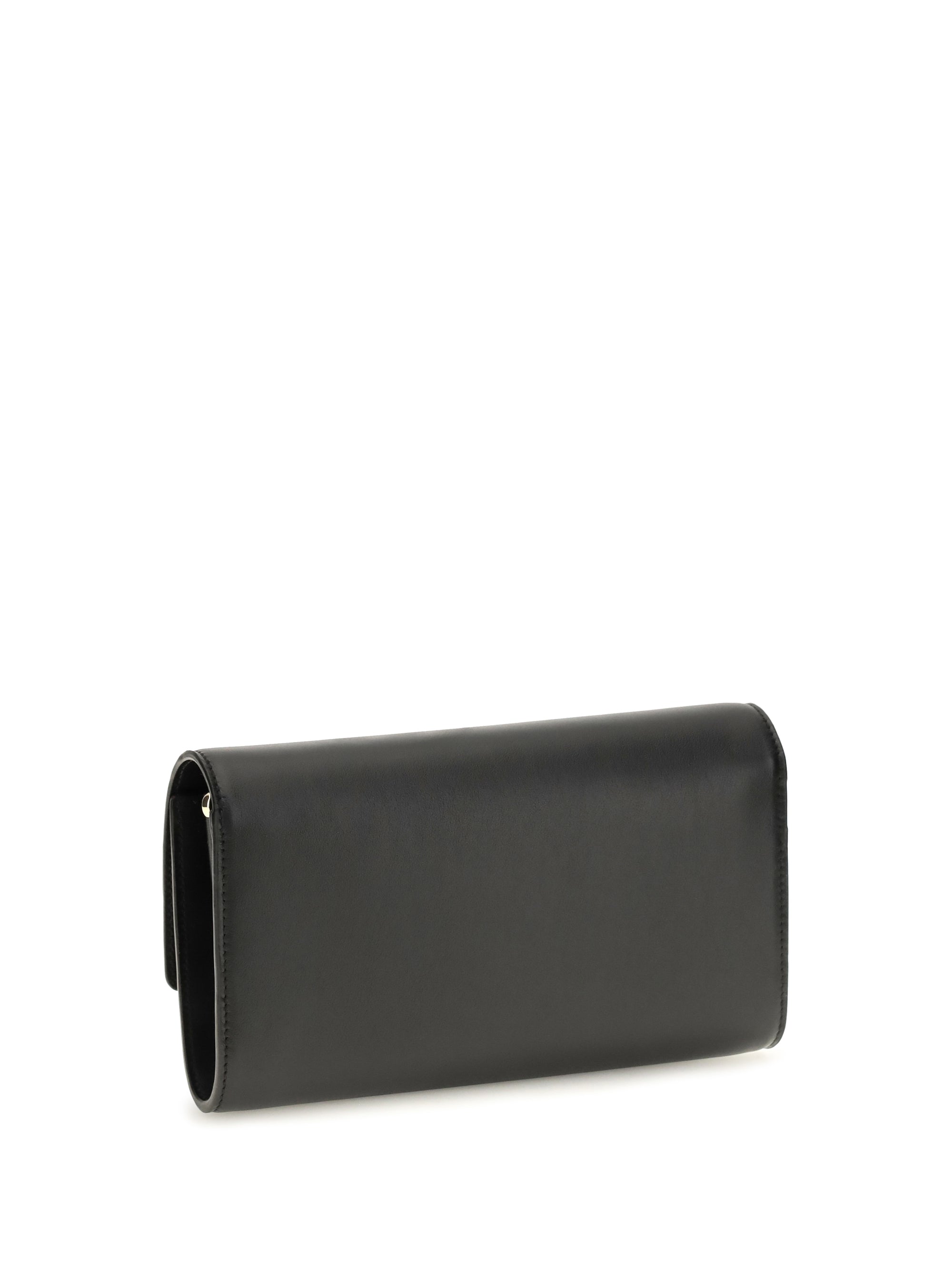 bettina leather wallet with chain