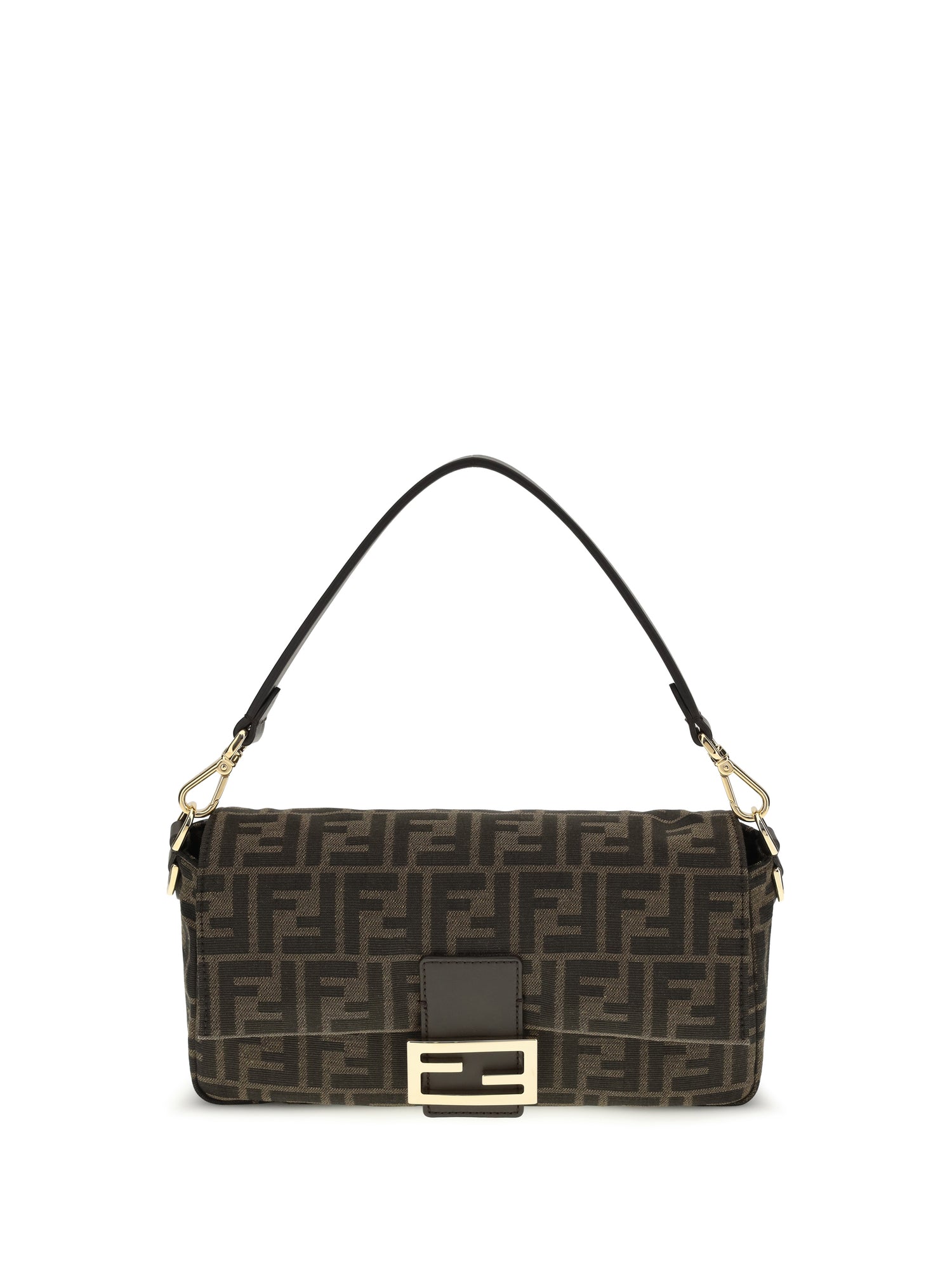 FENDI OS baguette shoulder bag in ff jacquard