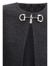wool-blend cape