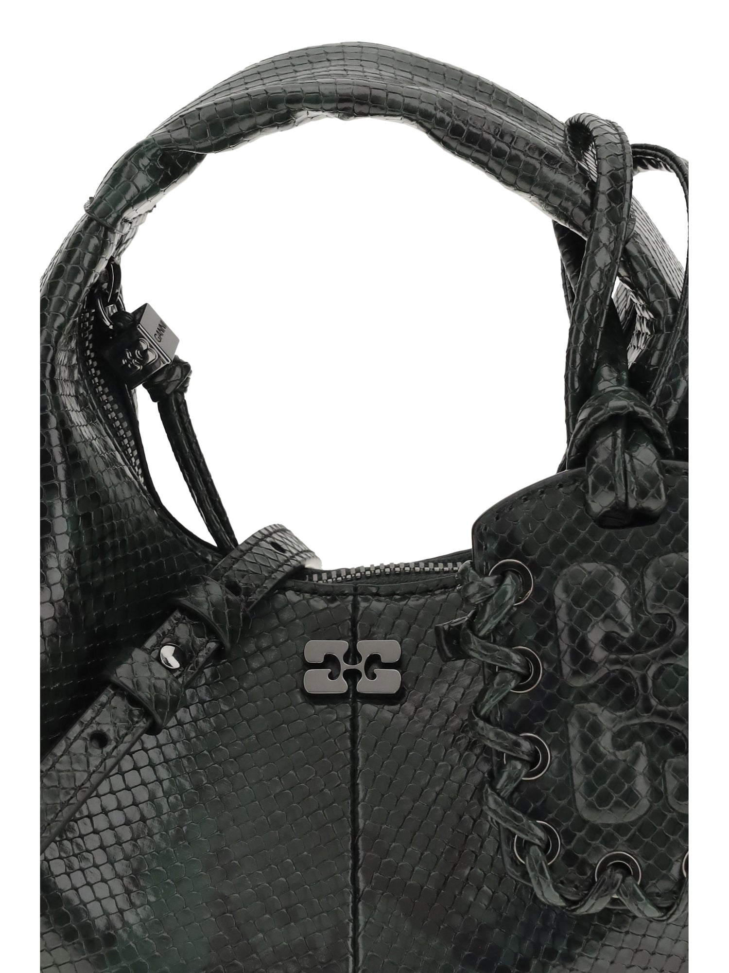 GANNI OS mini snake handbag