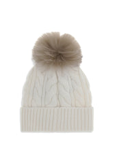 MONCLER GRENOBLE OS beanie hat with pon pon
