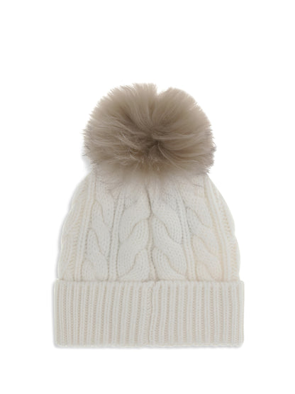 MONCLER GRENOBLE OS beanie hat with pon pon