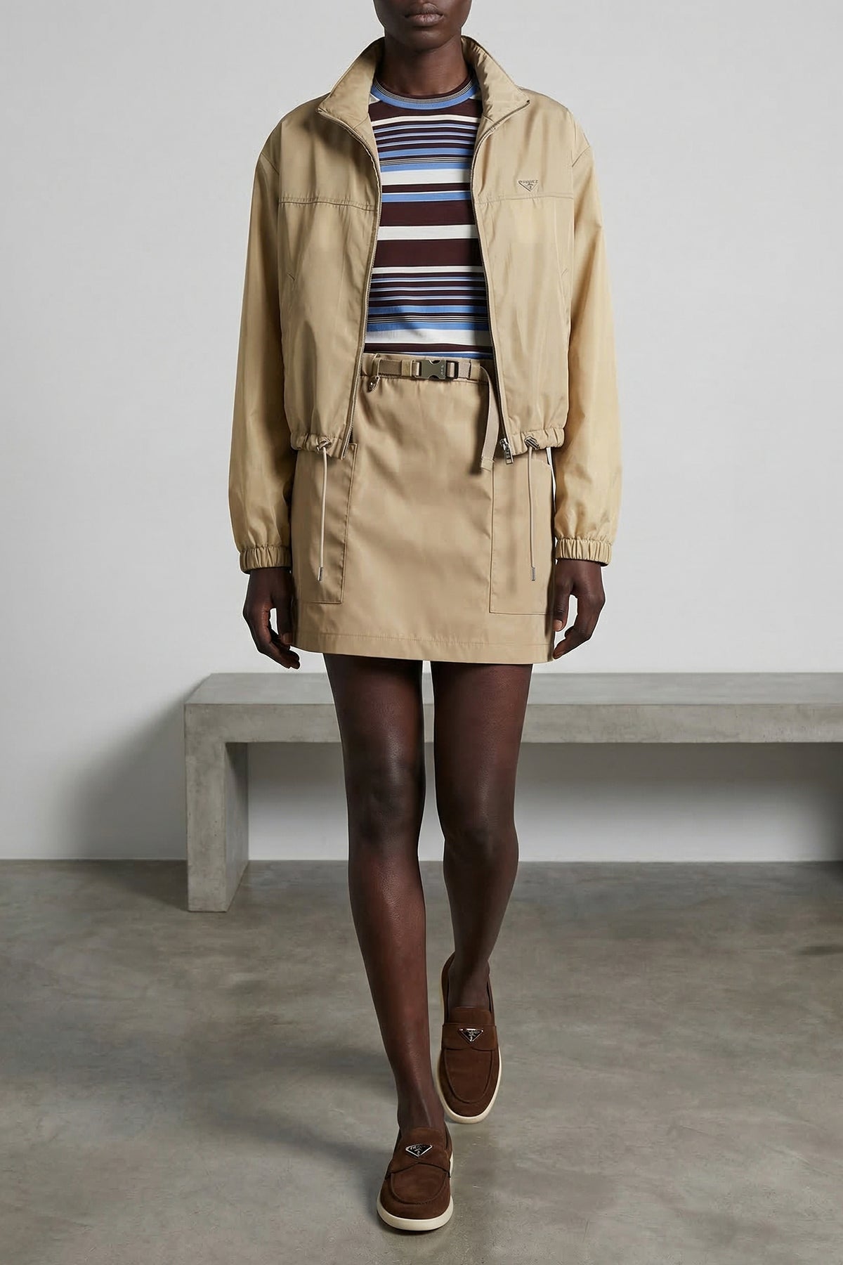 re-nylon mini skirt