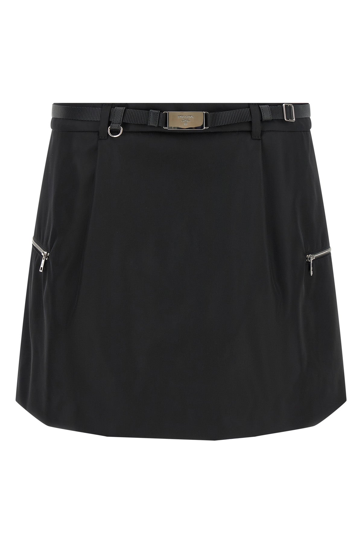 pradas mini skirt redefines the codes of contemporary dress through a structure