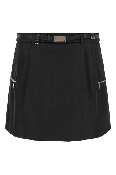 pradas mini skirt redefines the codes of contemporary dress through a structure
