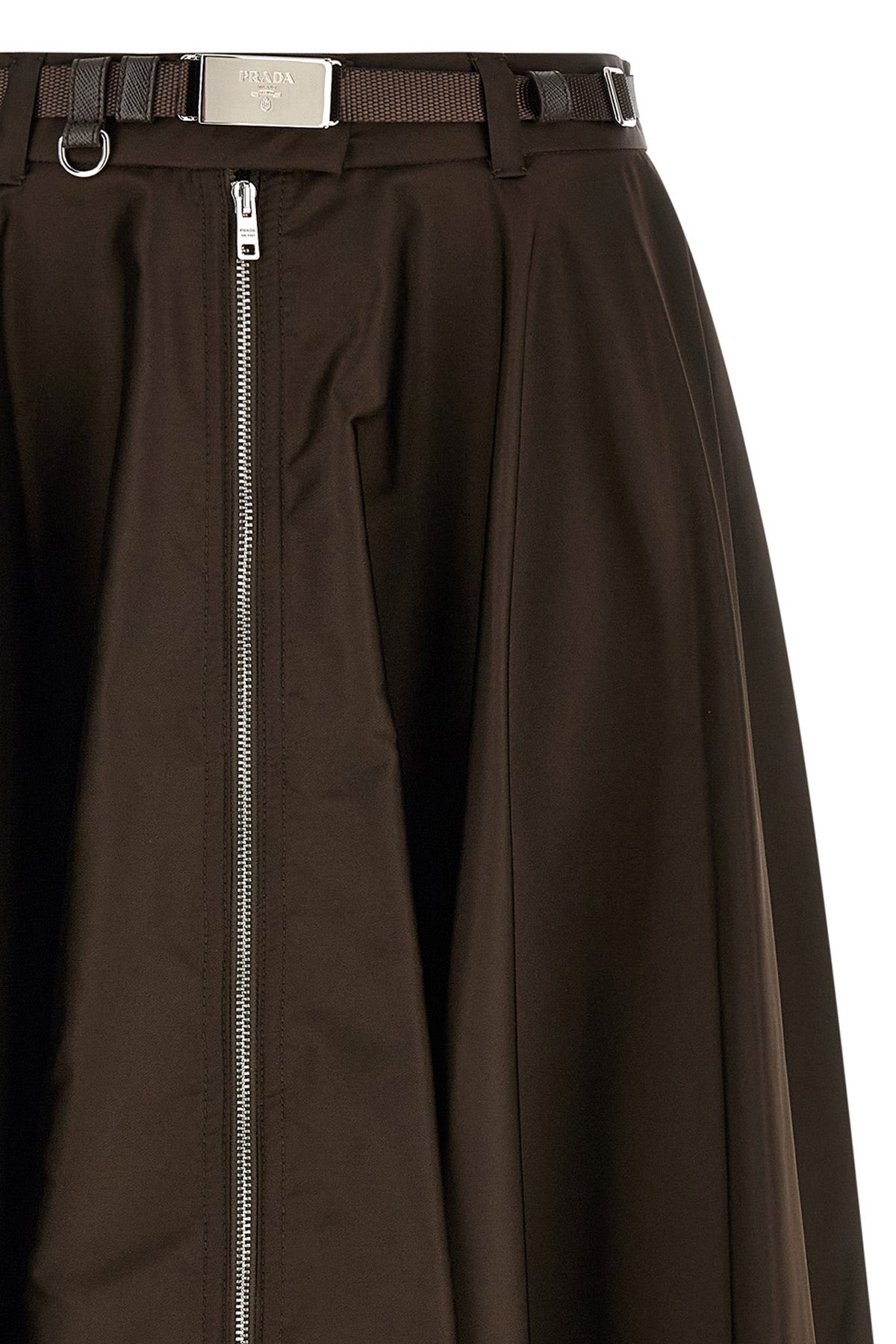 the prada midi skirt redefines the codes of contemporary elegance through the in