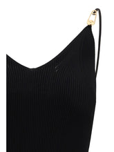 VERSACE 44 safety pin slip midi dress