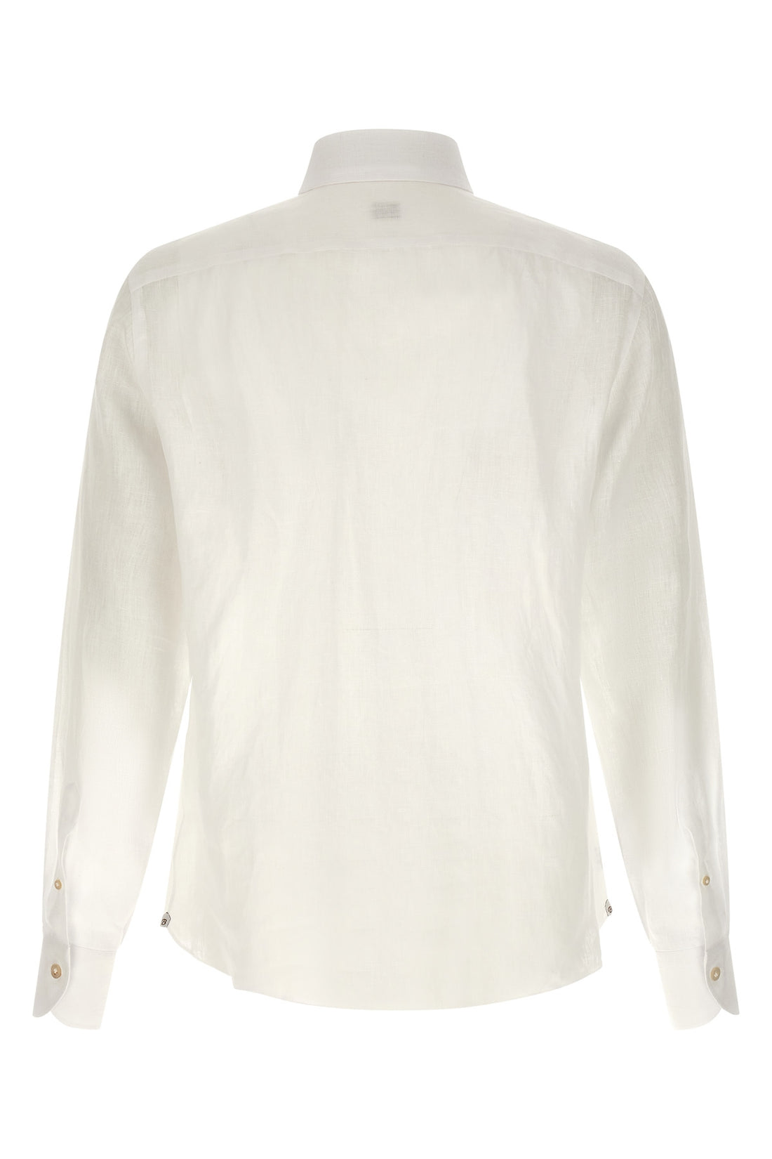 BORRIELLO 42 cm hand-stitched light linen blouse